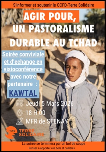 Terre solidaire le jeudi 5 mars à la MFR de Stenay